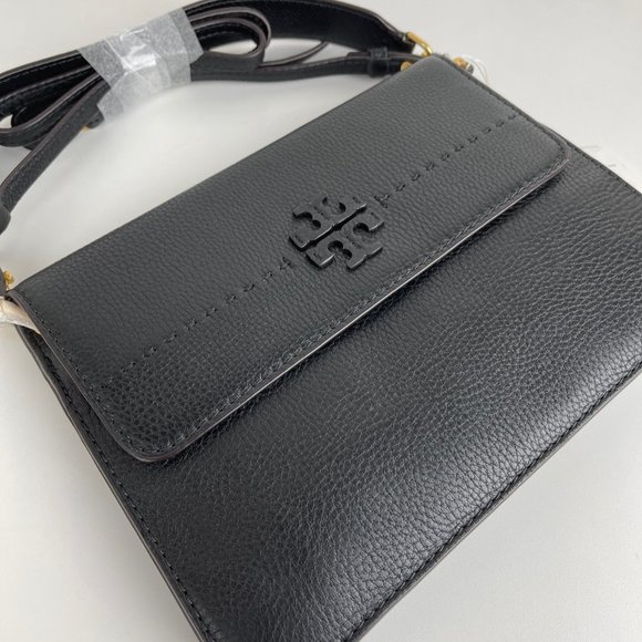 Tory Burch Handbags - New Tory Burch McGraw Black Crossbody Bag